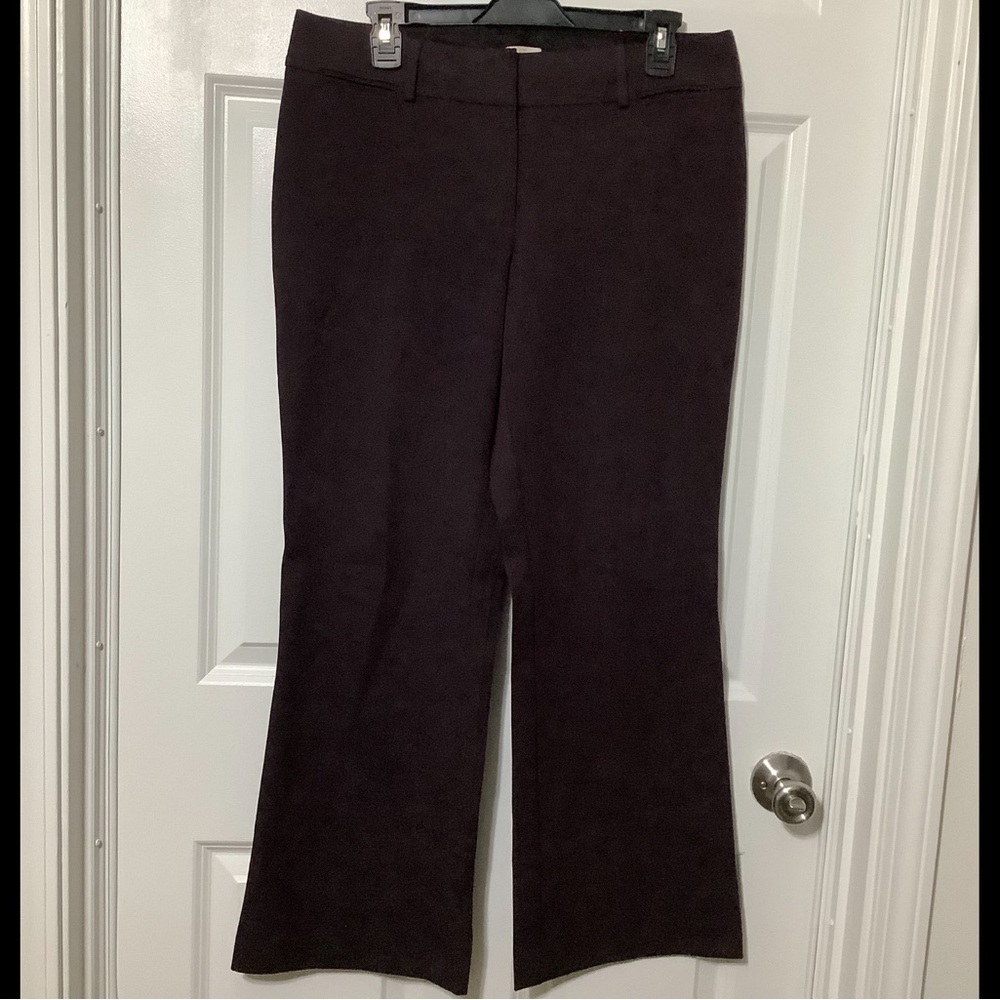 LOFT burgundy Wide Leg Pants & Jumpsuits size 10 petite